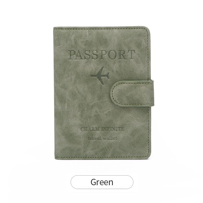 

Обложка для паспорта, усовершенствованный кожаный защитный чехол для путешествий с защитой от RFID, подходит для паспортов/кредитных карт/авиабилетов,