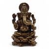 Antique Brass Ganesha Mini Statue 49mm 52g