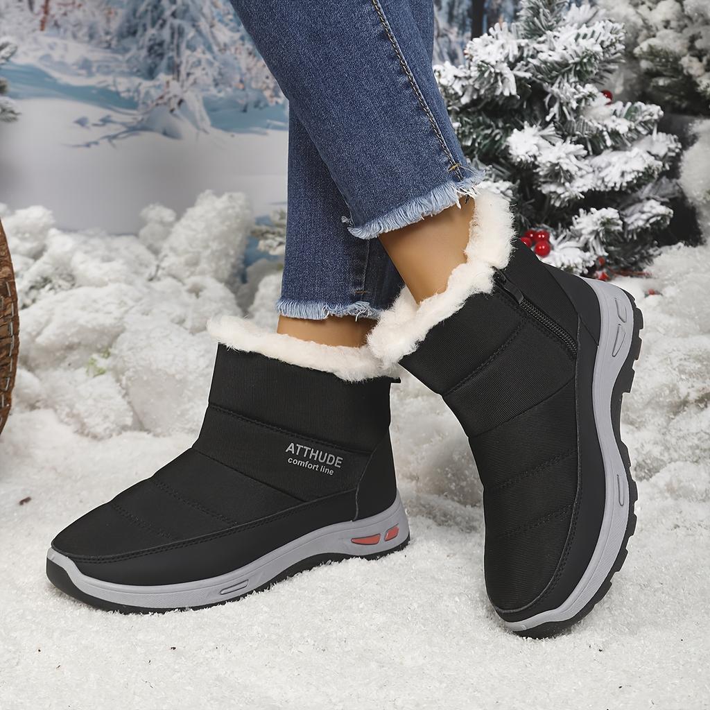 Women's Shoes Thickened Anti-Slip Snow Boots Outdoor Versatile Warm Casual Shoes for Winter