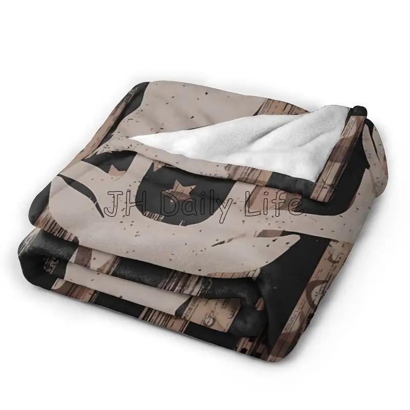 Camo Camouflage Hunting Deer American Flag Soft Warm Full Fleece Throw Blanket Flannel Fuzzy Travel Blankets Throws for Bed Sofa