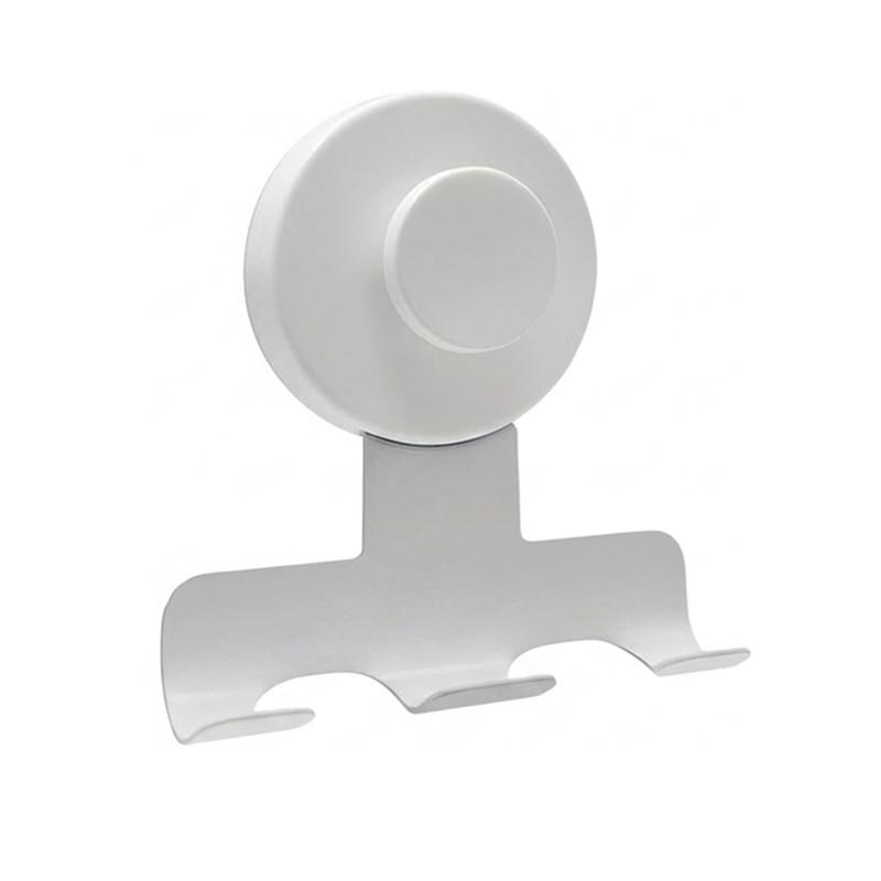 Detachable Stainless Steel Razor Holder with Reusable Suction Cup Hook for Shower