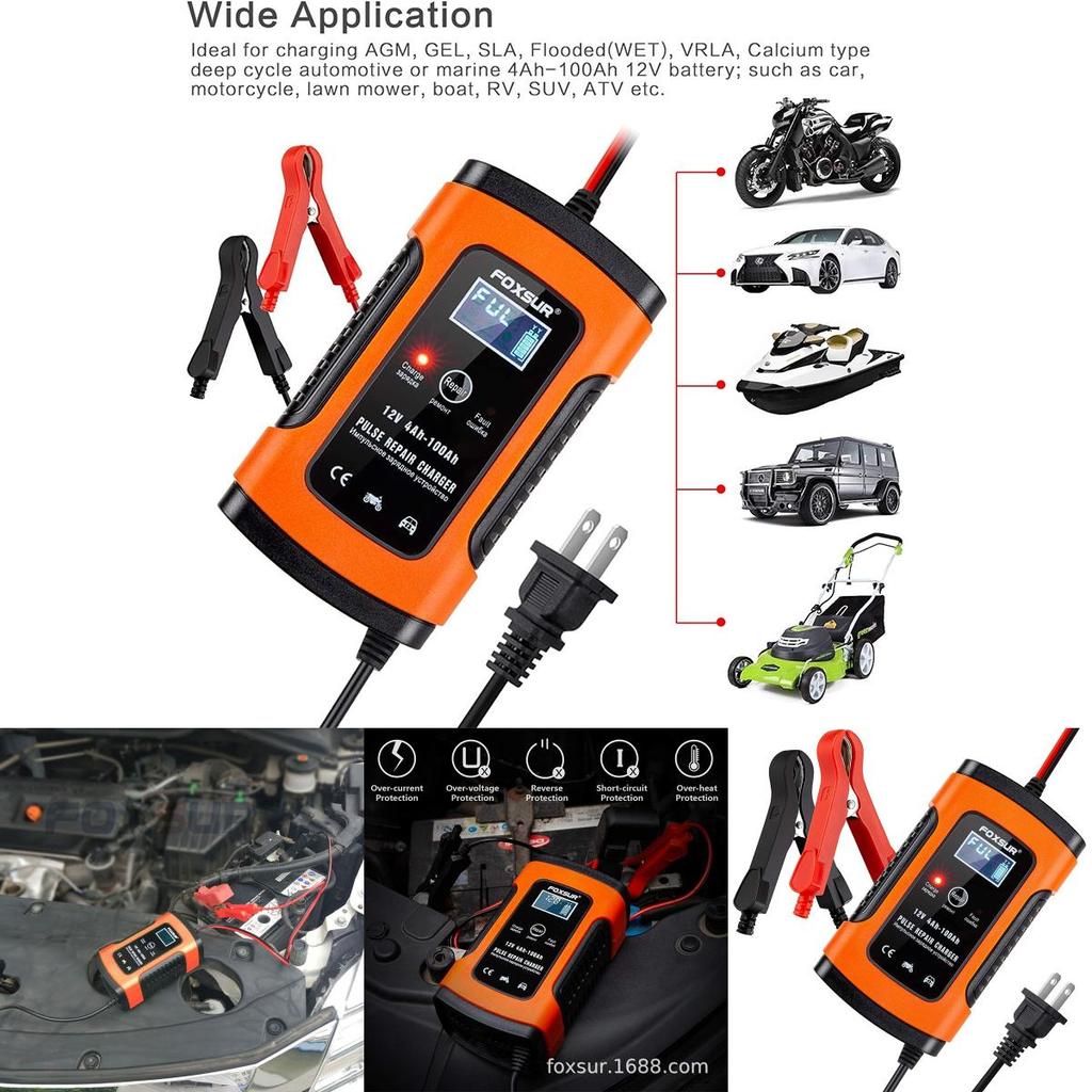 High-quality Multipurpose Car Motorcycle Battery Charger With Led Indicator