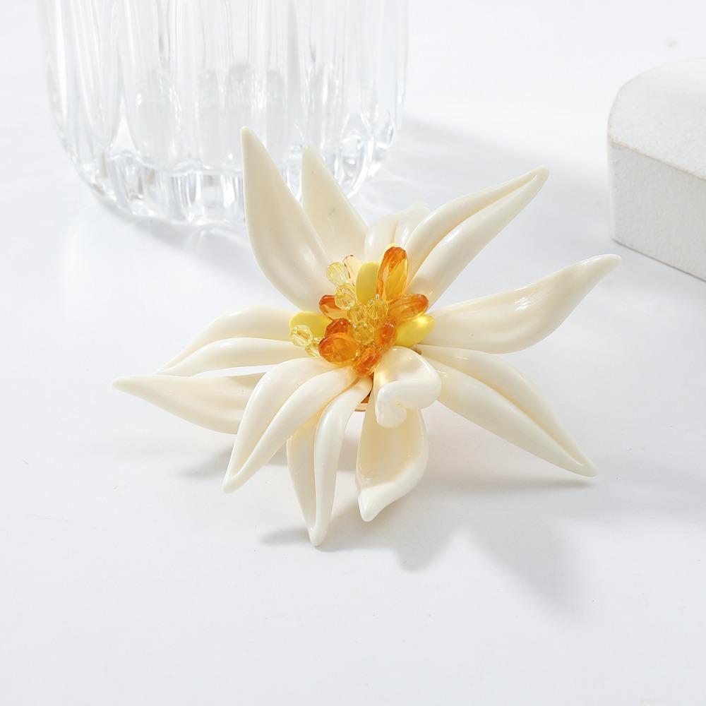 Bracelet Bamboo Flowers Jewelry Set Handmade Floral Ear Studs  Vacation