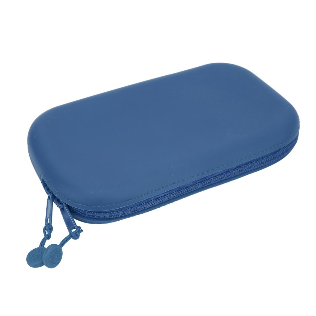 Pen Bag Easy Use Light Weight Small Size Silica Material Storage Bag for School Office TravelBlue