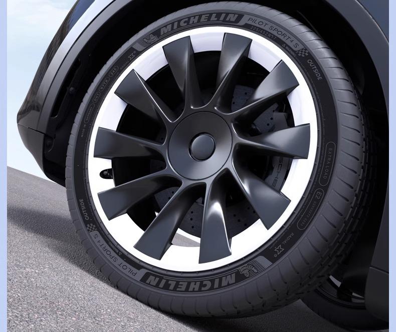 Tesla Model Y 20-Inch Wheel Rim Protective Hubcap - Anti-Scratch, Full Coverage Modification Accessory