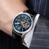 Orient Star Automatic Skeleton Watch Men's Navy Open Heart Mechanical Japan Made 2-Year Warranty