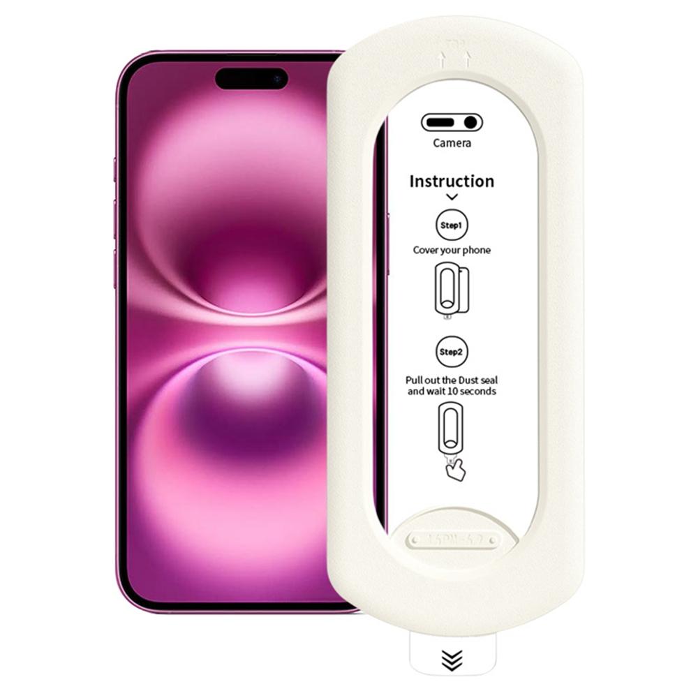 

Для iPhone 16/15 Пленка из закаленного стекла Без пыли Автоматический аппликатор Защитная пленка для экрана HD Полное покрытие A