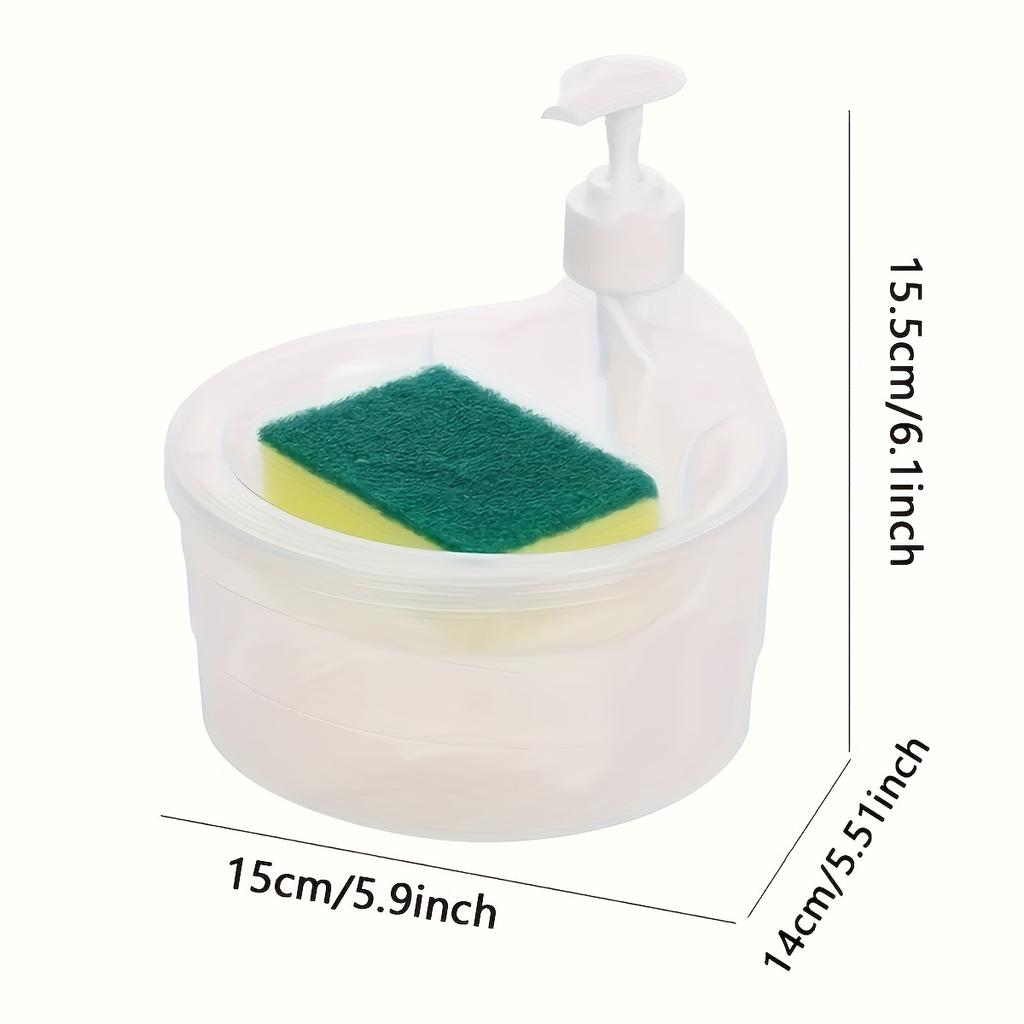 1 Stück automatischer Handseifenspender, Spülmittelspender, Pumpenspender, Organizer für die Küchenspüle