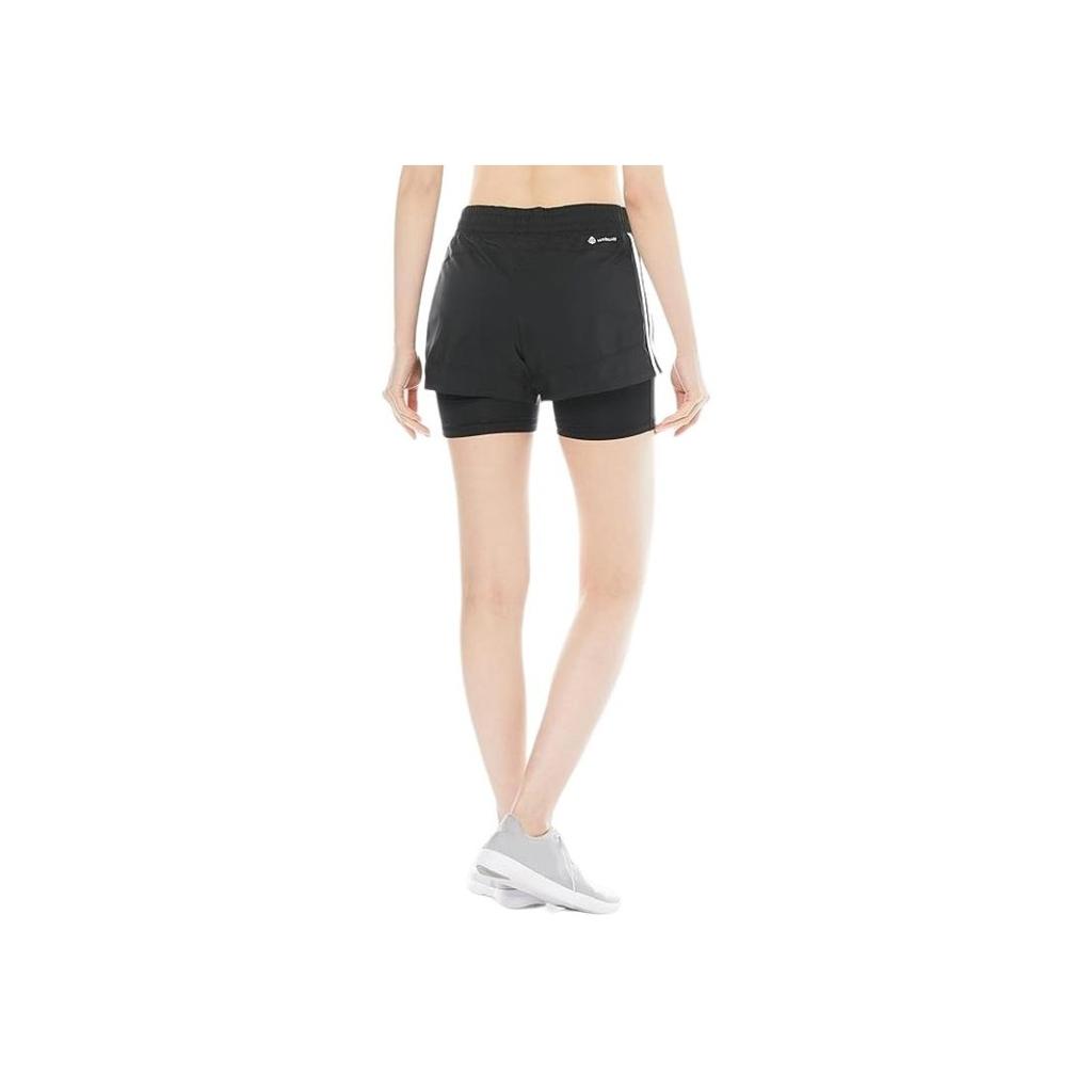 Adidas Pacer 3-Stripes 2-In-1 Training Shorts Women Shorts Black GL7686
