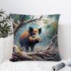 Federa Cuscino Animale Cinghiale Tessuto Peluche Morbida Federa Stampa Double Sided Copricuscino Divano Cuscino Decorativo