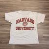 90s Vintage Harvard University Single Stitch T-shirt USA Made Screen Stars Large