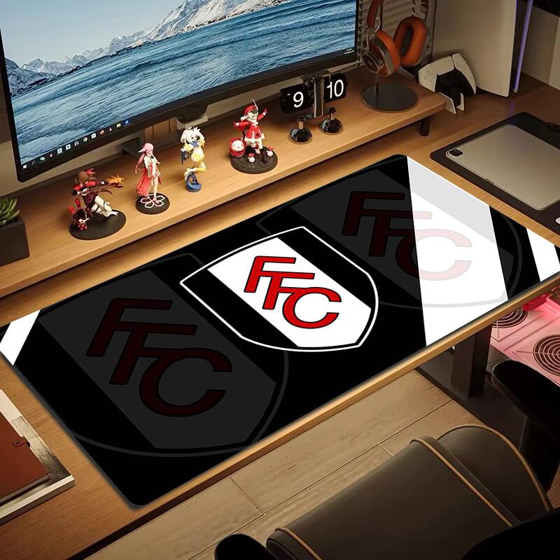 Fulham FC Farbiges Mauspads Großes Gaming-Tischkissen Rutschfestes Laptop-Tablet Großes Mauspads XXL Matte Mini-PC Spielmatte Mit Verriegeltem Rand