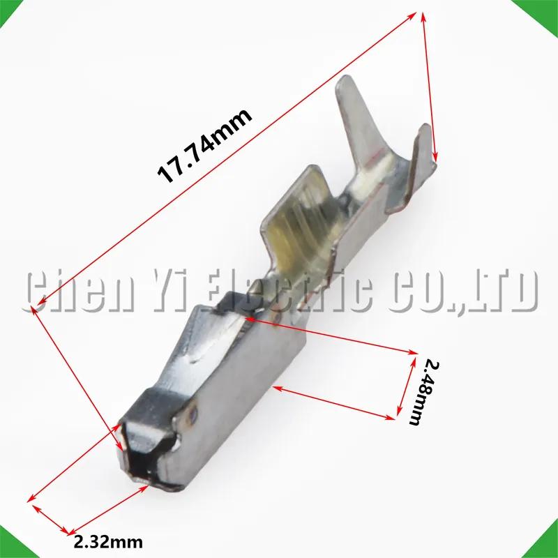 50 Pcs 0.64 mm Male Female wire Crimp P For 963715-1 963716-1 Sheath Automotive Connectors Wire harness Plug
