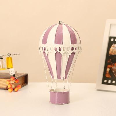 Modèle de Montgolfière en Fer Forgé Européen Articles Hôtel Jardin d'enfants Ornements Muraux Artisanat Décoration d'Intérieur