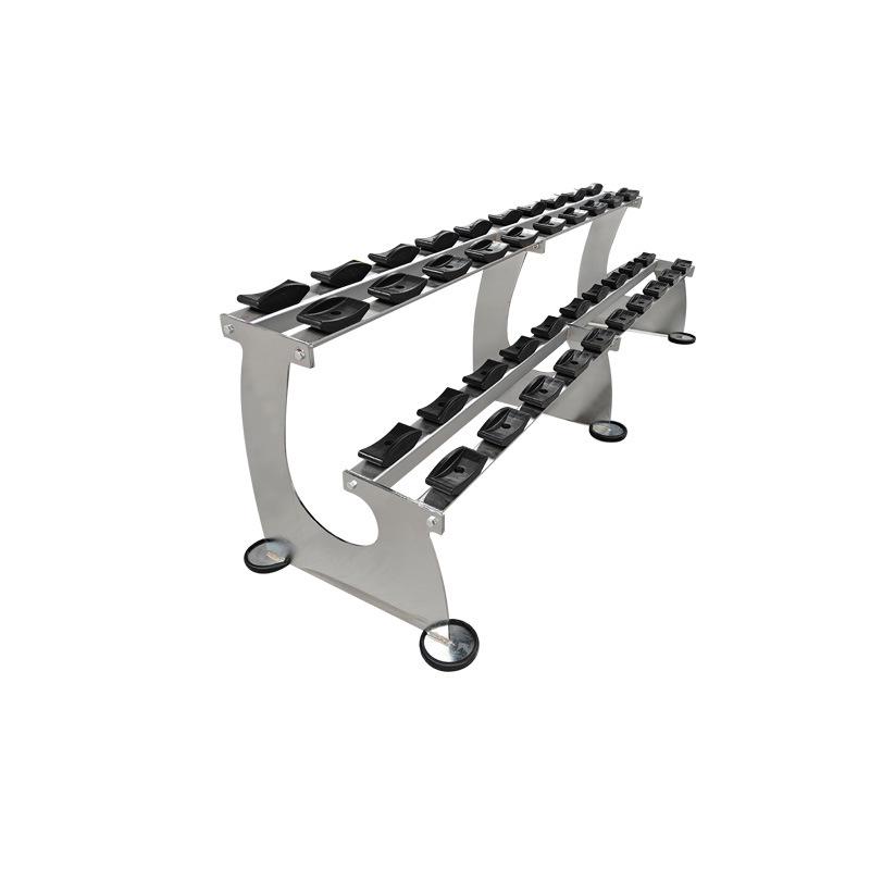 Commercial Grade A-Frame Dumbbell Rack: Thick Steel, Stable, Durable Multi-Layer Storage