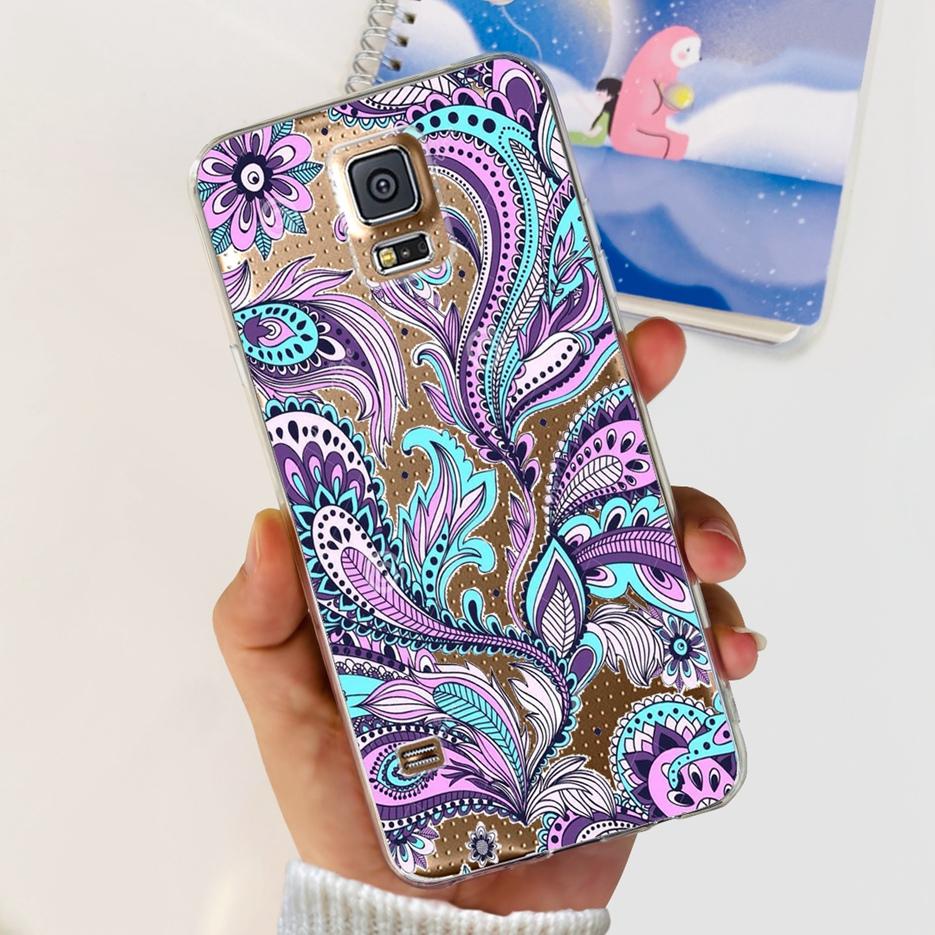 For Samsung Galaxy S5 Case G900F G900I G900M G900A G900T Cute Painted Cover Soft TPU Phone Case For Samsung S5 S 5 GalaxyS5 Bags