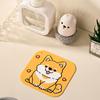 Silicone Floor Drain Cover Cartoon Dog Sewer Filter Pad  for Bathroom Hair Collection