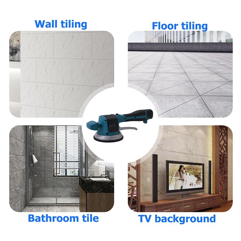Portable Tile Vibrator For 120x120cm Tiles Floor Plaster Machine Tile Laying with Battery Automatic Floor Vibrator Leveling Tool