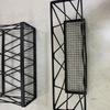 3Pcs Hollow Out Cabinet Door Storage Holder Rust-proof Sundry Shelf  Bathroom