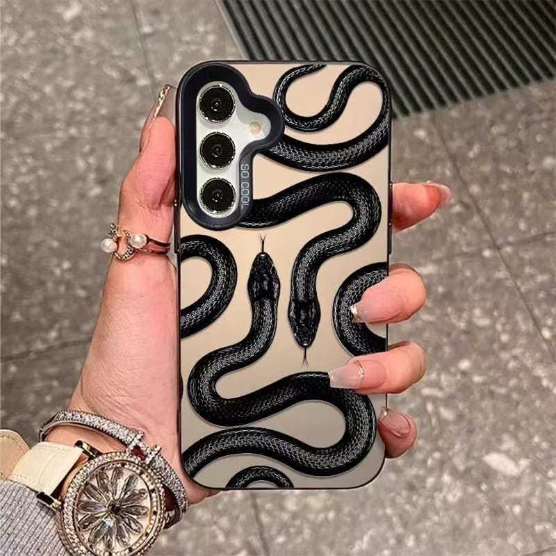 New Black Snake for Samsung Galaxy S25 Mobile Phone Case Samsung S24 ULTRA Foreign Trade S21
