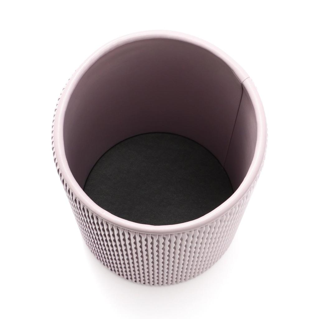 Francfranc Wave Dustbin, Medium, Purple, Stylish, Perfect for New Homes and Moving