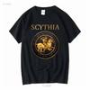 Antike Skythische Stämme Der Steppe Geschichte Skythen T-Shirt Lange Oder Kurze Ärmel Vintage Gewaschen Streetwear Leicht