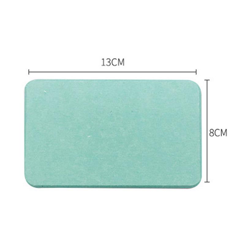 Diatomaceous Earth Soap Dish: Water-Absorbing Counter Rack and Draining Mat for Bathroom Toiletries.