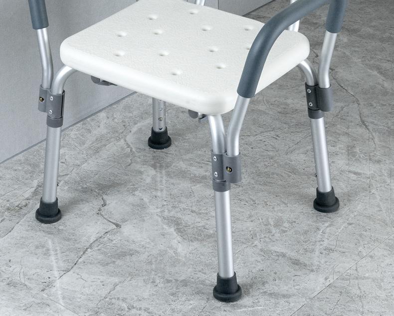 Rutschfester Aluminium-Bade-/Duschhocker für ältere Menschen & Schwangere