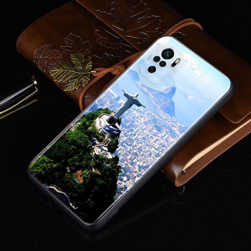 Brazil Brazilian flags Silicone Cover For Xiaomi Redmi Note 10S 10 9 9S 9T 8T 8 7 6 5 Pro Max 5A 4X 4 5G Soft Phone Case