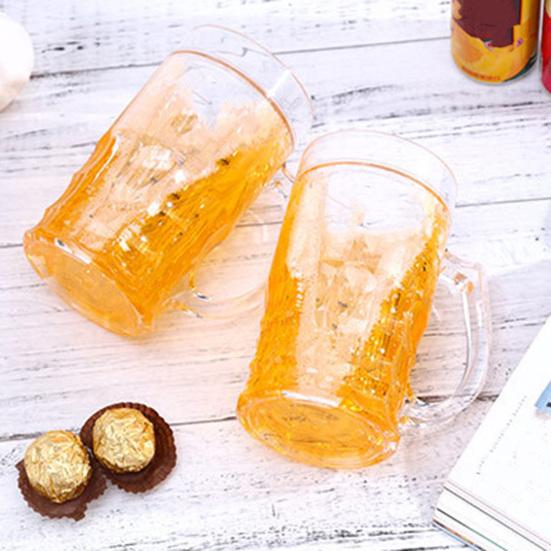 Beer Glasses 400ml Double Layer Funny Beer Cup Ornament Prank