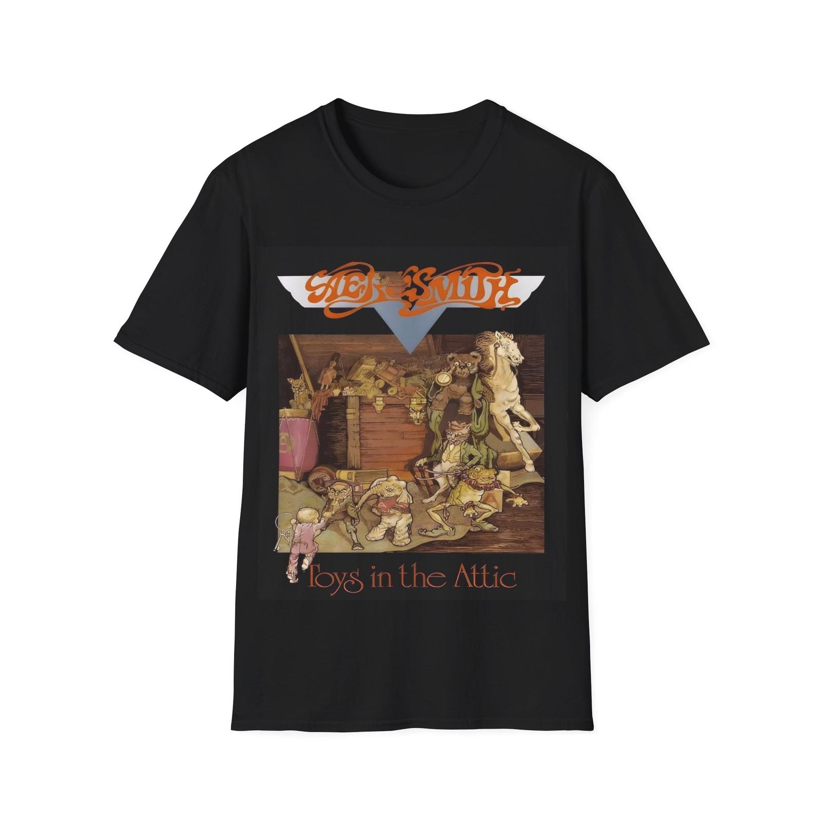 Unisex Soft Cotton T-Shirt. Aerosmith, Toys in the attic S