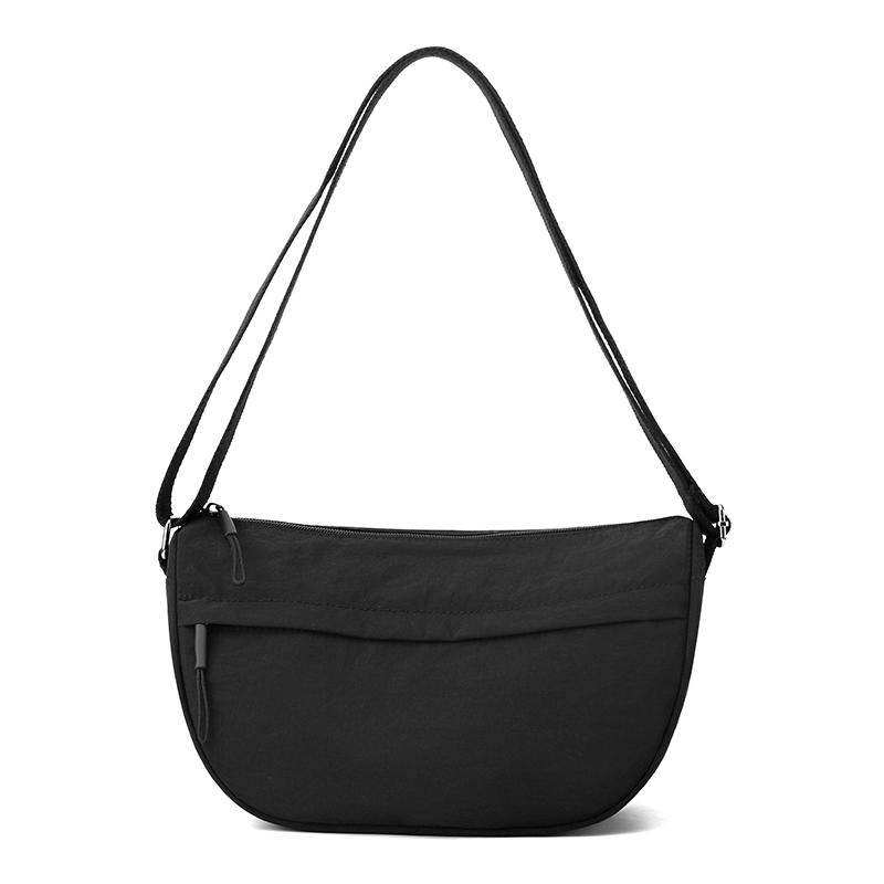 Neue Nylon Umhängetaschen Große Kapazität Koreanische Vereinfachte Schultertasche Leichtgewichtige Einfarbige Knödeltasche Reise