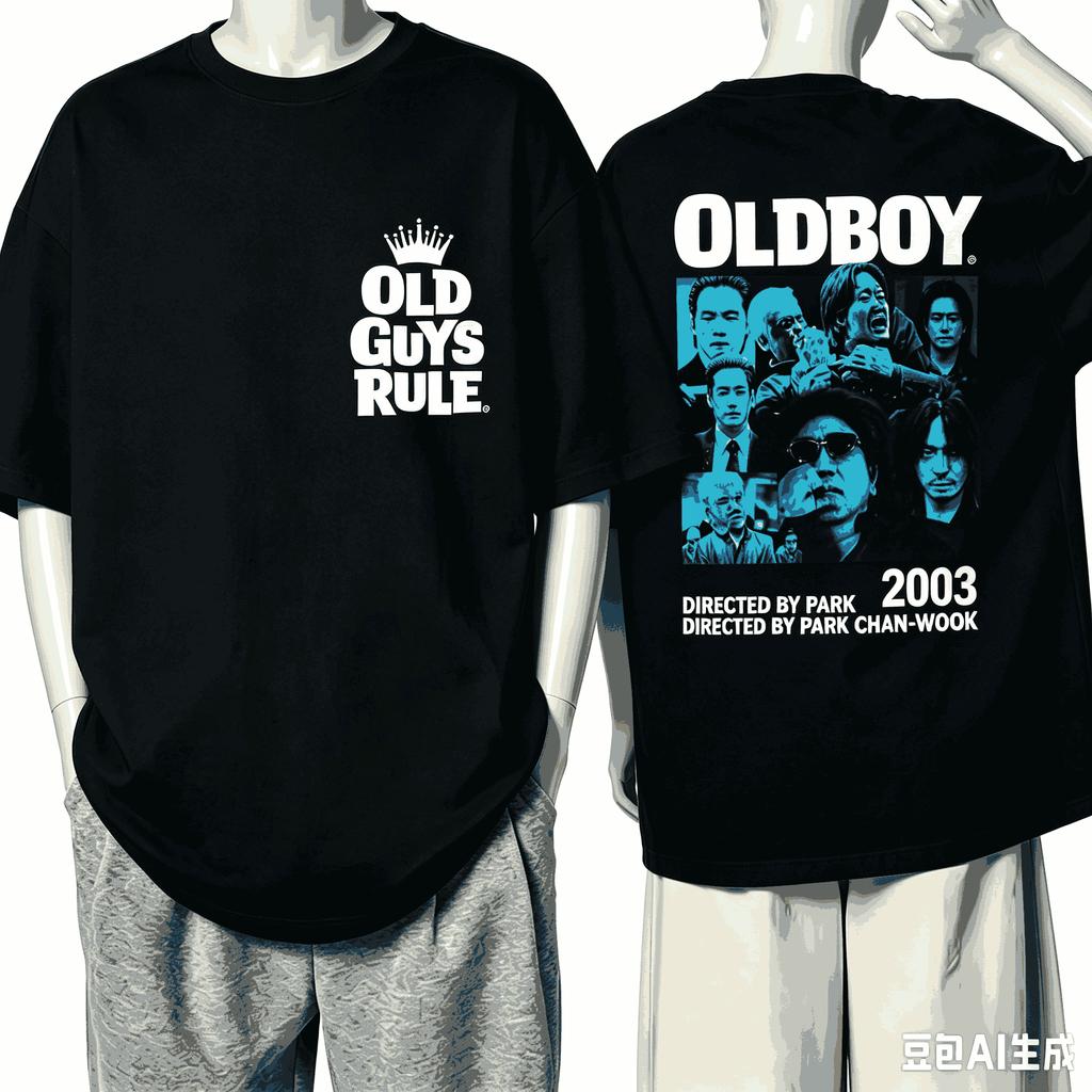 Old Boy Für Fan Geschenk T-Shirt Unisex Unisex Harajuku Oversized Unisex Kurzarm Streetwear Hohe Qualität Paare Bequem Weich