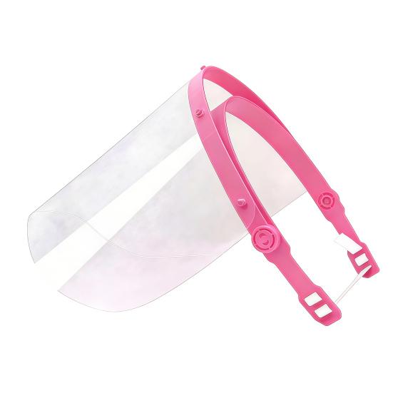 Nastavitelný průhledný obličejový štít proti zamlžování a stříkající vodě s elastickou čelenkou Lehký ochranný štít pro práci, DIY a venkovní aktivity