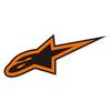 MX Sticker Orange/Black M 4.7 X 1.8 Inches (12 X 4.5 Cm) 663404-13