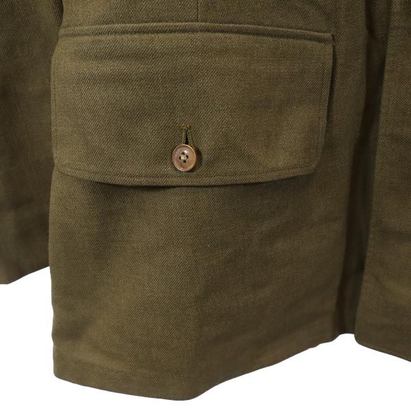 VINTAGE Military jacket 38S Khaki Men's Used