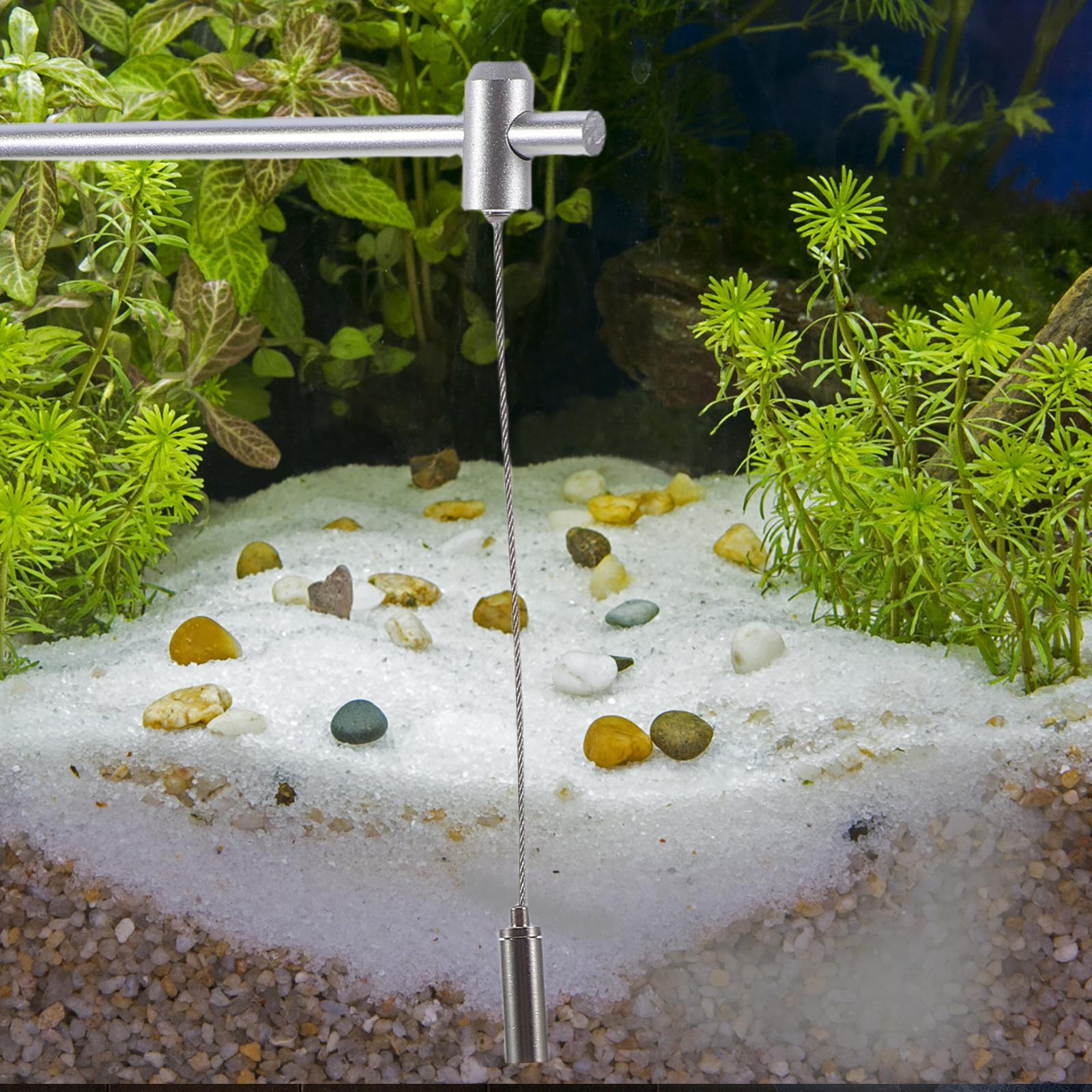 

2Pcs Adjustable Aquarium Light Mount Aluminum Alloy Stand Holder for Fish Tank Freshwater Saltwater High Brightness Aquarium EU Plug