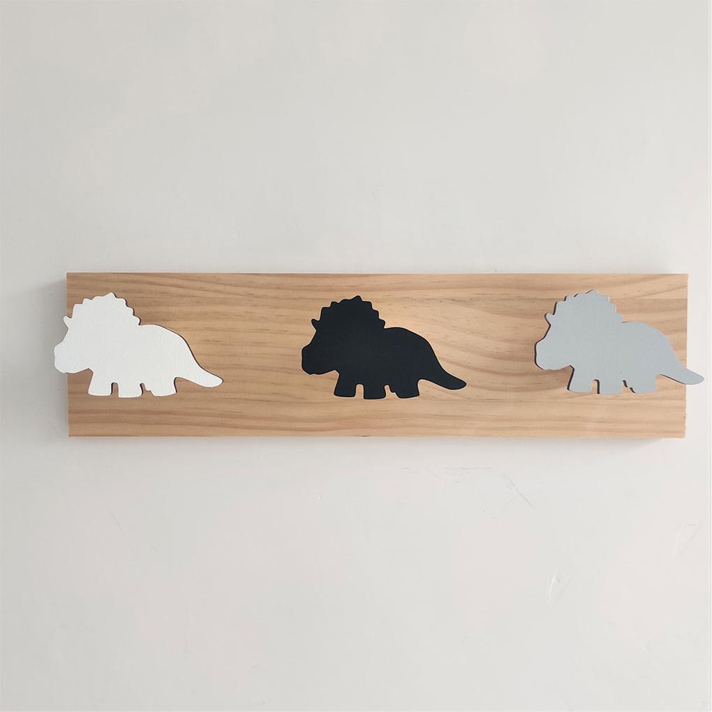 Dinosaur Coat Hooks Suitable For Any Decor Easy To Install Wood Decorative Animal Dinosaur Wall Hook