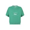 New FILA Drop Shoulder Sleeve T Shirt Women's Ethereal Grass Green A11W333105F-GN