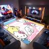 1pc Sanrio1 Print Area Rug - Soft, Washable Non-Slip Indoor Mat for Office Chairs, Living Room, Home Office Decorative Rug