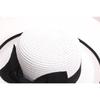 Elegant Straw Sun Hat with Black Big Bow - Wide Brim, White & Black Dome, Perfect for Summer and Formal Occasions,Tea Party