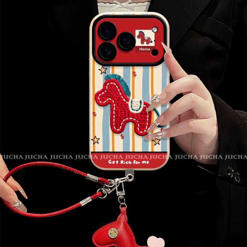 Striped Star Horse iPhone 17 Pro Max Case - Stylish and Trendy Protection for iPhone 16 Plus.