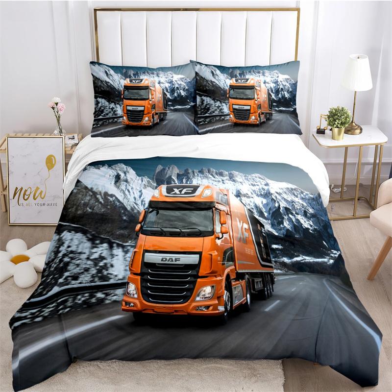 

DAF Truck Casal Bedding Se Duvet Cover Set with Pillowcase Home Textile Twin Full Queen King Дитячий подарунок 140X200cm-2pcs