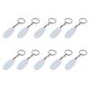 Pack of 10 Blank Aluminum Metal Keychains for Custom Heat Transfer Designs Sturdy Lightweight Sustainable