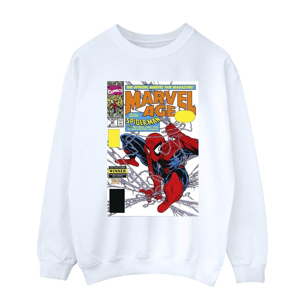 Marvel Womens/Ladies Spider-Man Marvel Age Comic Cover Sweatshirt