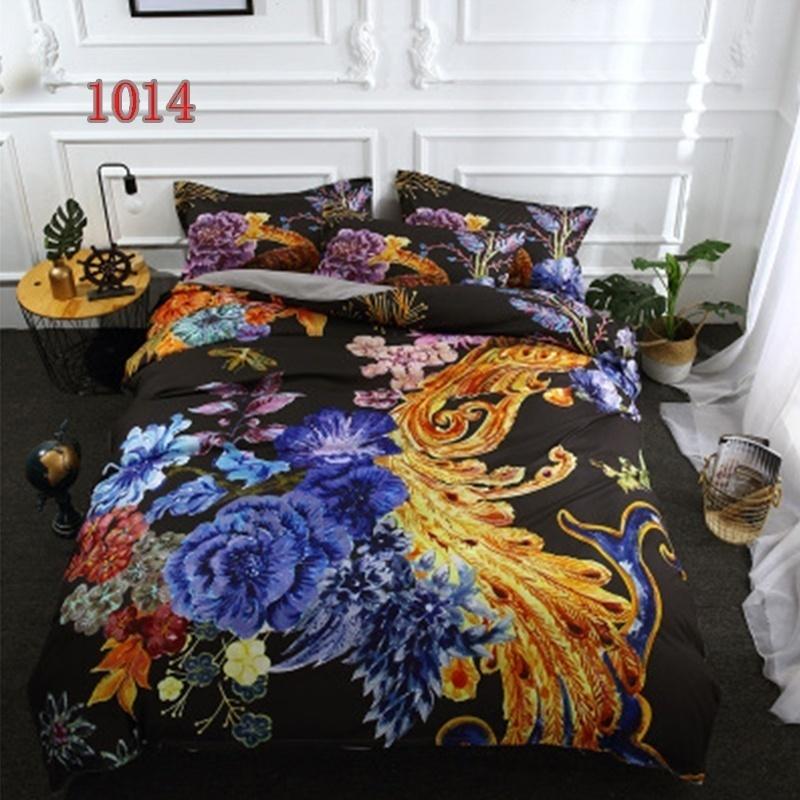 WTEMPO Airdom Nuovo Design Set Biancheria da Letto 3D Copriletto Stampato Bohemia Matrimoniale King Poliestere Biancheria da Letto 3pz