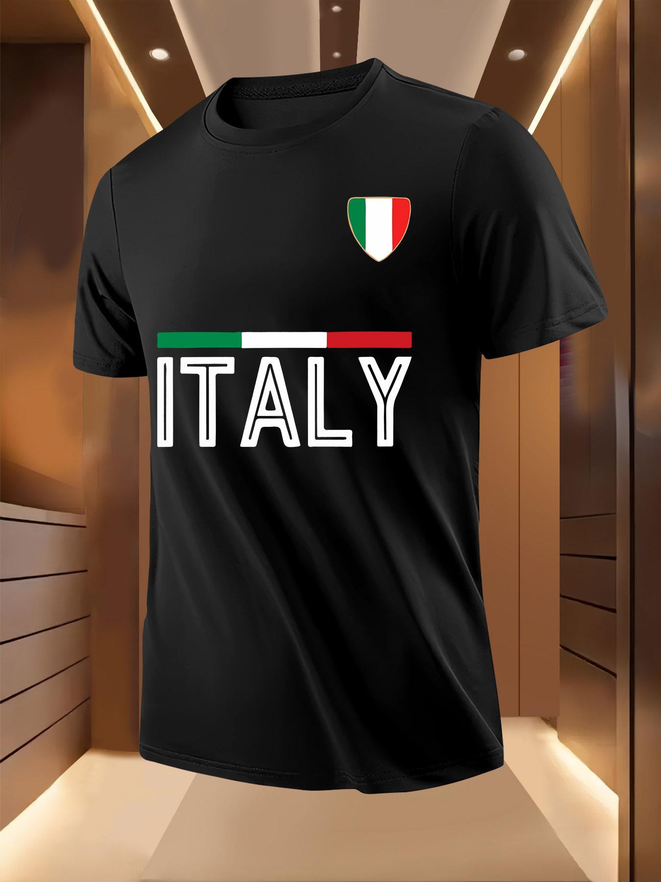 Italian Flag Tshirt - Lightweight Breathable Polyester Te... XXL