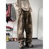 Men's American Retro Snake Print Camouflage Jeans