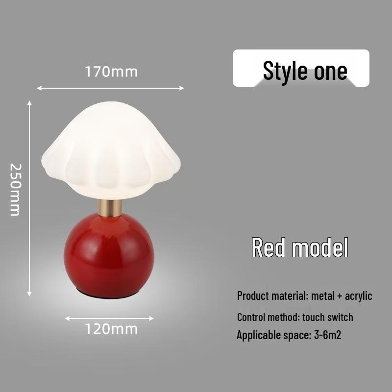 French Cream-Style Table Lamp: Romantic Nordic Night Light for Bedroom & Wedding Decor