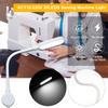 Daconovo 30 LED Sewing Machine Lamp, Dimmable LED Light Fixture with Touch Control, 3 Brightness Levels, Magnetic Base, Flexible Tube, 5000K